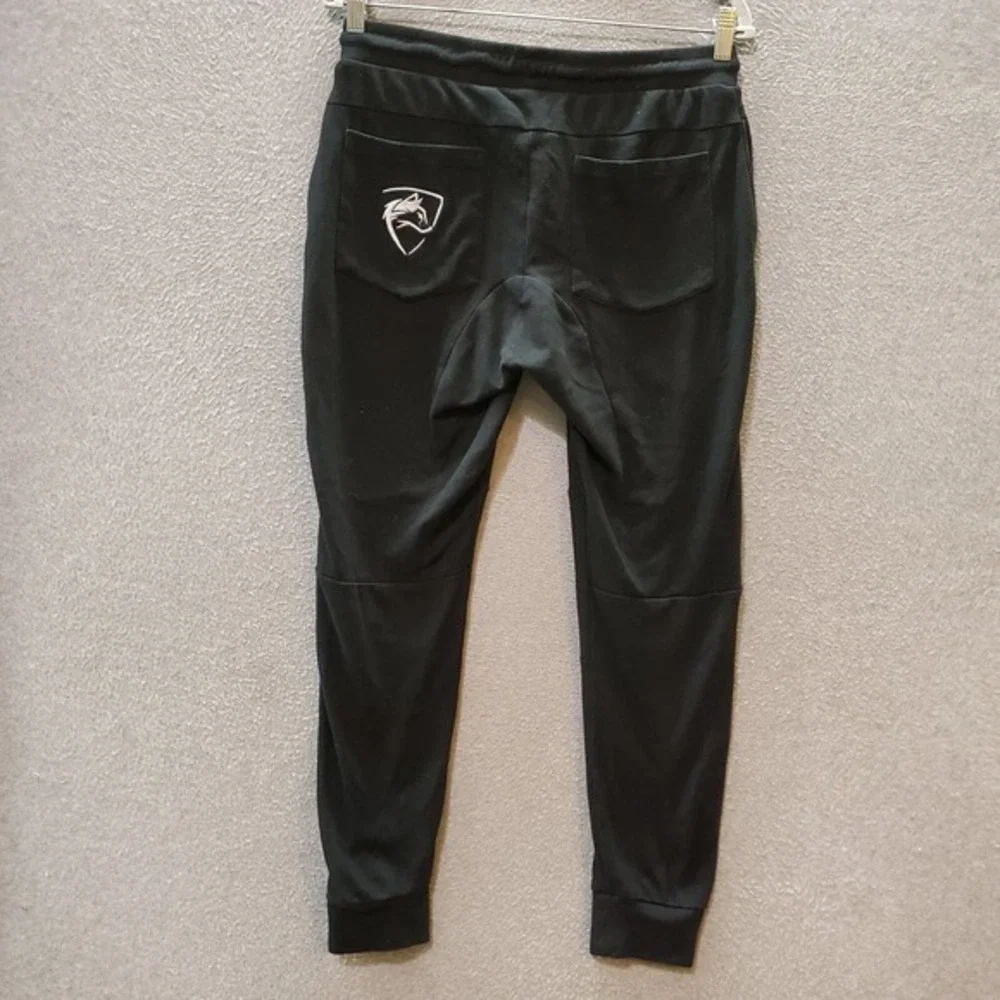 Alphalete Men Activewear Pants‎ Medium Black Jogger Logo Embroidered READ